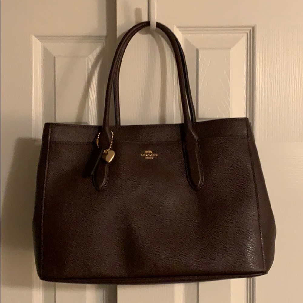 NWT Authentic coach Bailey Carryall Tote oxblood